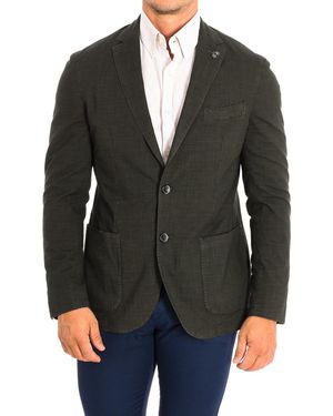 La Martina Long-Sleeved Blazer With Regular Fit Pmja03-Tl219 - Black