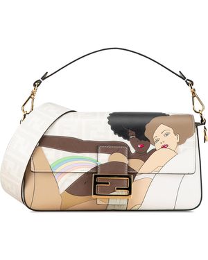 Fendi Baguette Two Illustration - Metallic