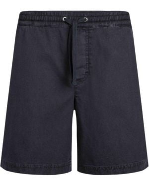 Weird Fish Weston Canvas Shorts Cotton - Blue