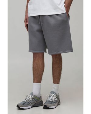 BoohooMAN Basic Baggy Fit Jersey Short - Grey