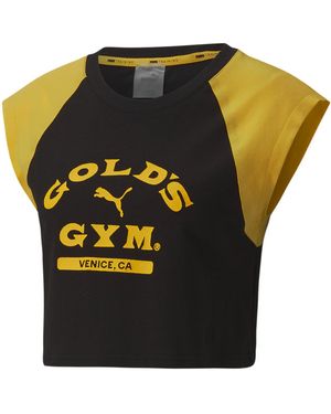 PUMA X Golds Gym Crop Top - Black