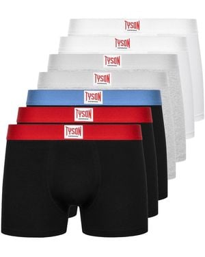 Tyson 7Pk Boxer Shorts - White