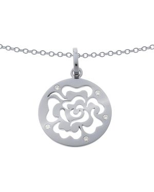 Orphelia 'Fiore' 925 Sterling Chain With Pendant - White