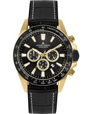 Jacques Lemans 1-2140D Liverpool Watch - Black