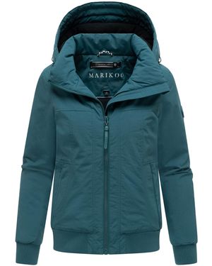 Marikoo Winter Bomberjack Mooni Met Fleecevoering - Blauw