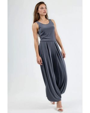 Busem Plissé Modal Jumpsuit - Blauw