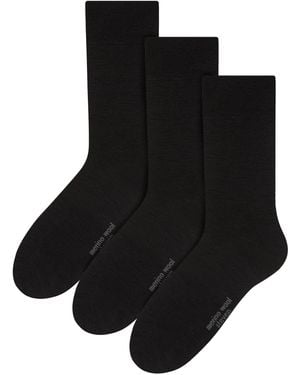 Steve Madden 3 Pairs Multipack Original Merino Wool Socks - Black