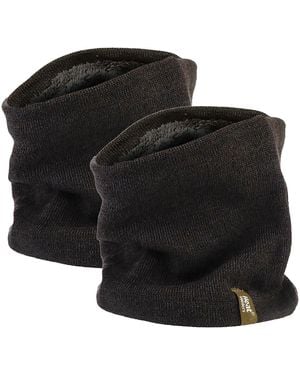 Heat Holders 2 Pack Thermal Winter Neck Warmer - Black