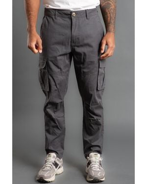 Tokyo Laundry Cotton Twill Cargo Trouser - Grey