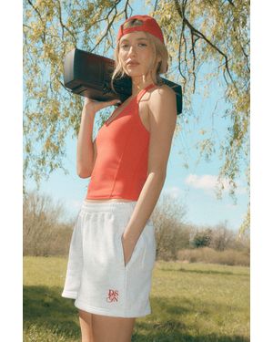 DSGN Studio Drawstring Waist Sweat Short - Green