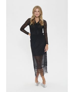 Saint Tropez Rok Niclasz Rok Regular Fit - Zwart