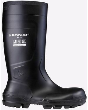 Dunlop Work-It Waterproof Safety Wellingtons - Black