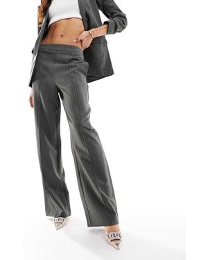 Pieces Wide Leg Tailored Trousers Co-Ord - Black