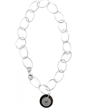 Gc Cwn90714 Ladies Necklace Sterling - White