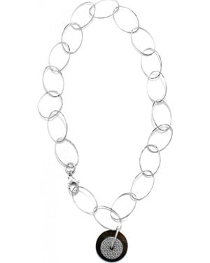 Gc Cwn90714 Ladies Necklace Sterling - White