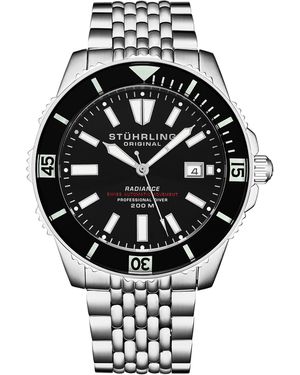 Stuhrling Swiss Automatic Radiance 1006 43Mm Watch - Metallic