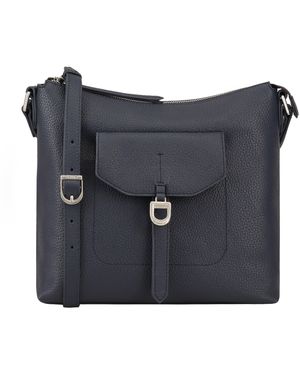 Dents Windsor Leather Cross Body Bag - Blue