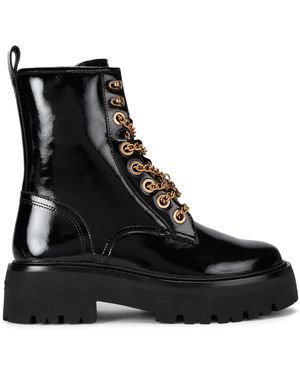 Kurt Geiger Leather Matilda Charm Boots - Black