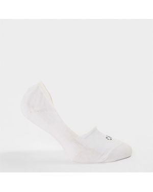 Calvin Klein Mid Cut Liner Socks - White