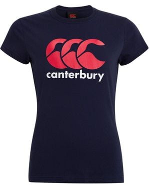 Canterbury Ladies Logo T-Shirt - Blue
