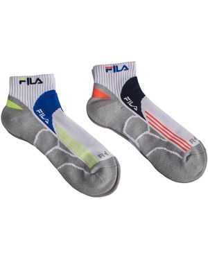 Fila Pack-2 Quarter Running Socks F2526 For - Blue