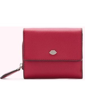 Lulu Guinness Raspberry Lip Pin Jodie Wallet - Pink
