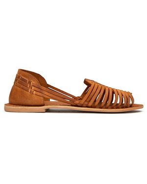 Sole Devin Huarache Sandals - Brown