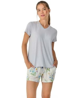 J&j Brothers Summer Short Sleeve Pyjamas Jjb42 - Blue