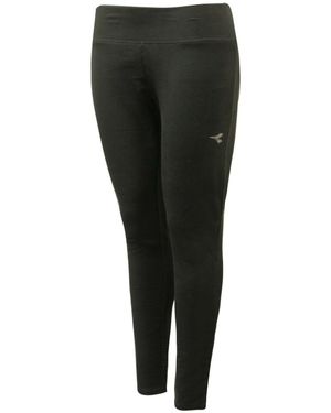 Diadora Nero Stc Leggings Textile - Black