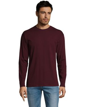 Sol's Monarch Long Sleeve T-Shirt (Oxblood) - Purple
