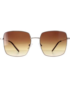 Calvin Klein Square Gradient Ck22121S Metal - Brown