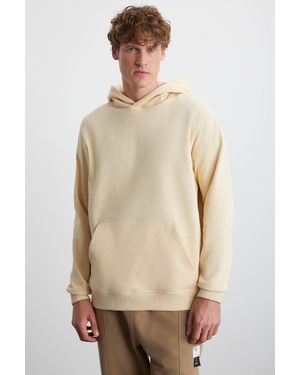 Grimelange Hooded Relaxed Pocket Sweatshirt - Natural