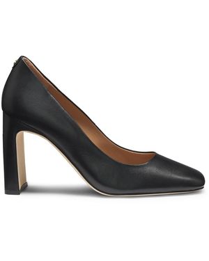 BOSS Luara Pump90 Block Heel High Court Shoes - Blue