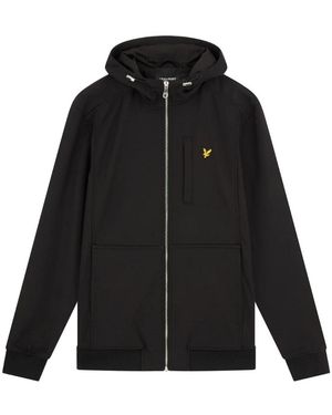 Lyle & Scott Branded Jet Softshell Jacket - Black