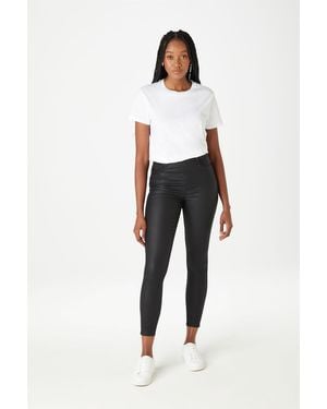 Urban Bliss Coated Jegging - White