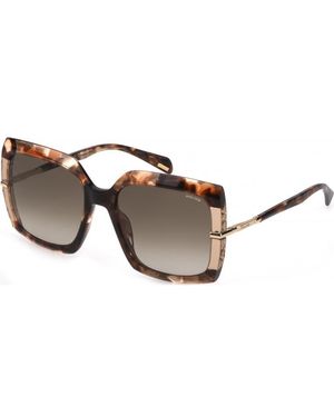 Police Splg23-5702Ad Splg23 57 5702Ad Sunglasses - Brown