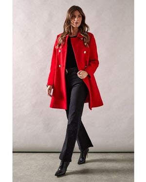 Dorothy Perkins Dolly Coat - Red