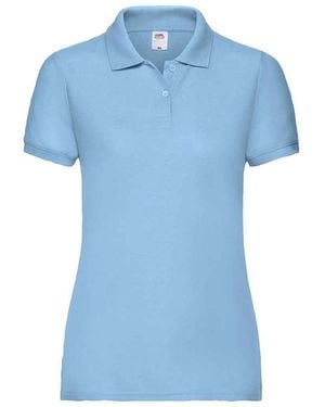 Fruit Of The Loom Dame Fit Piqué Polo Shirt (hemelsblauw)