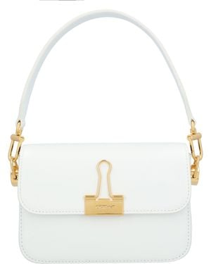 Off-White c/o Virgil Abloh Off Small Binder Shoulder Bag Leather (Archived) - White