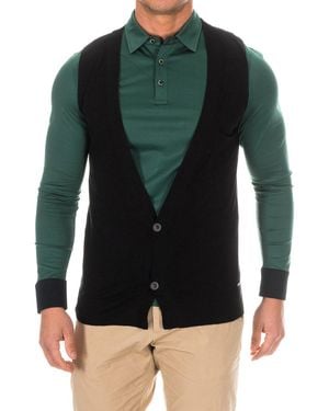 Armand Basi V-Neck Vest With Button Closure Beh0224 - Green