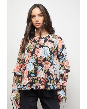 Oasis Boho Ruffle Top - Multicolour