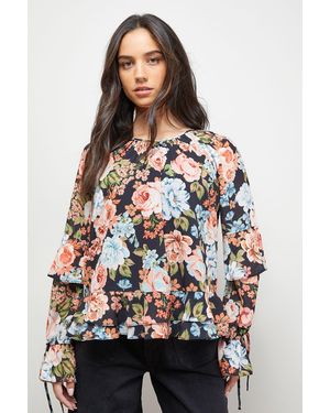 Oasis Boho Ruffle Top - Multicolour