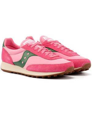 Saucony Trainer 80/Forest Trainers Suede - Pink