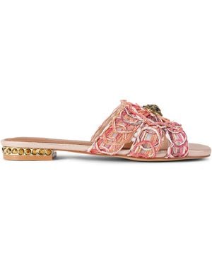 Kurt Geiger Chelsea Woven Flat Sdl Sandals - Pink