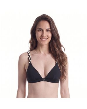 BOSS Bikini Top With Braided Straps 50561291 - Blue