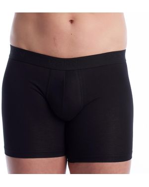 Q En Long Boxer Shorts Bamboo Fibre Q503 - Blue
