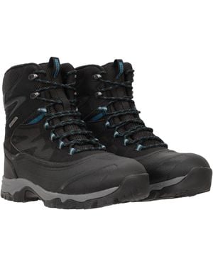 Mountain Warehouse 'Piste Basher Extreme' Snow Boots Waterproof Upper Winter Shoes - Black