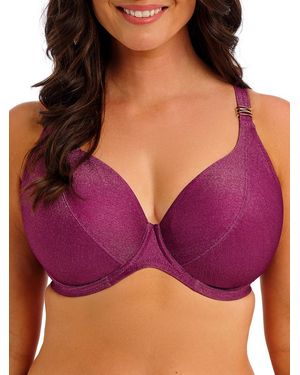 Fantasie Paros Coast Plunge Bikini Top - Purple