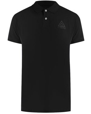 Ice Iceberg Triangle Logo Polo Shirt Cotton - Black