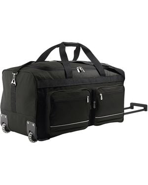 Sol's Voyager Rolling Travel Holdall Bag - Black
